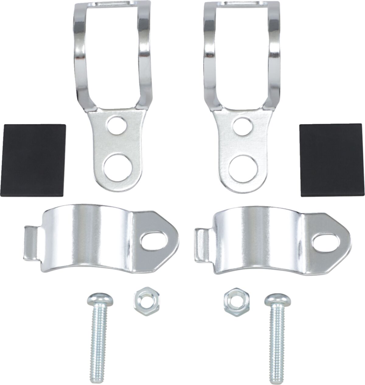 UNIVERSAL FORK-MOUNT MARKER LIGHT BRACKET CHROME