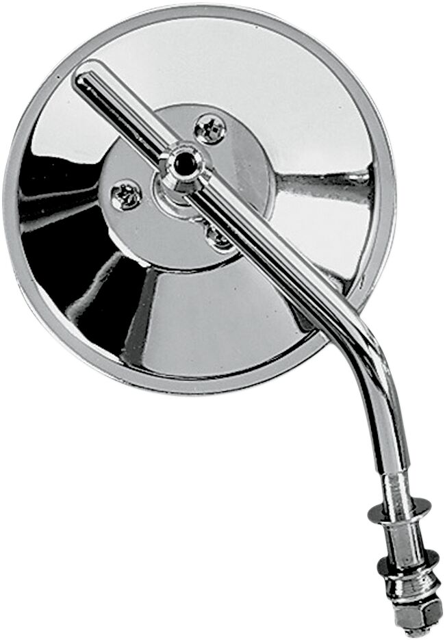 MIRROR ROUND 4" W/ ADJUSTABLE STEM CHROME