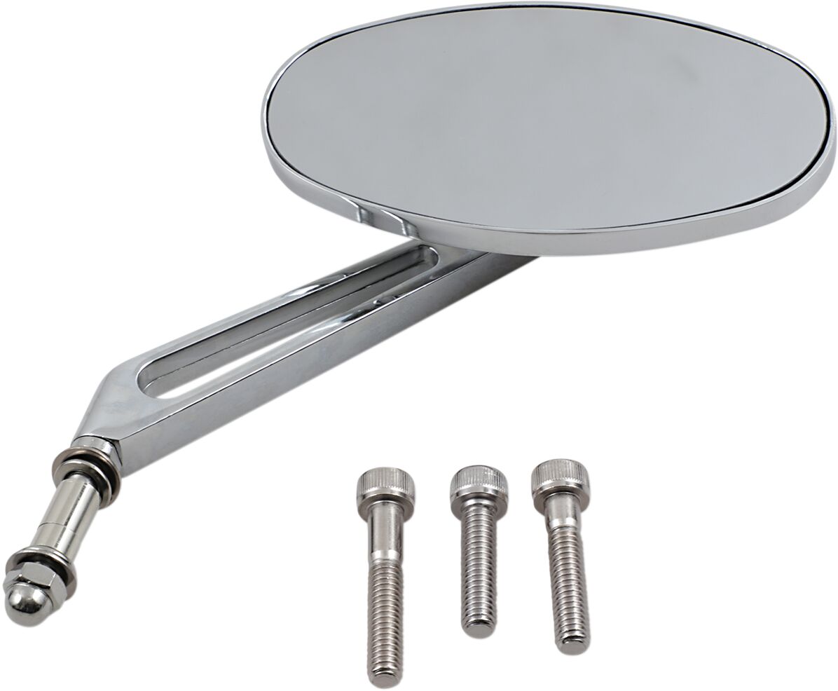 MIRROR NESS STEALTH I OVAL W/ 4.75" STEM CHROME