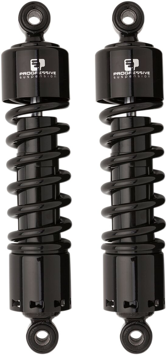 Progressive Suspension 412 seeria American-Tuned gaasamortisaatorid, ilma katteta, mustad, 12"