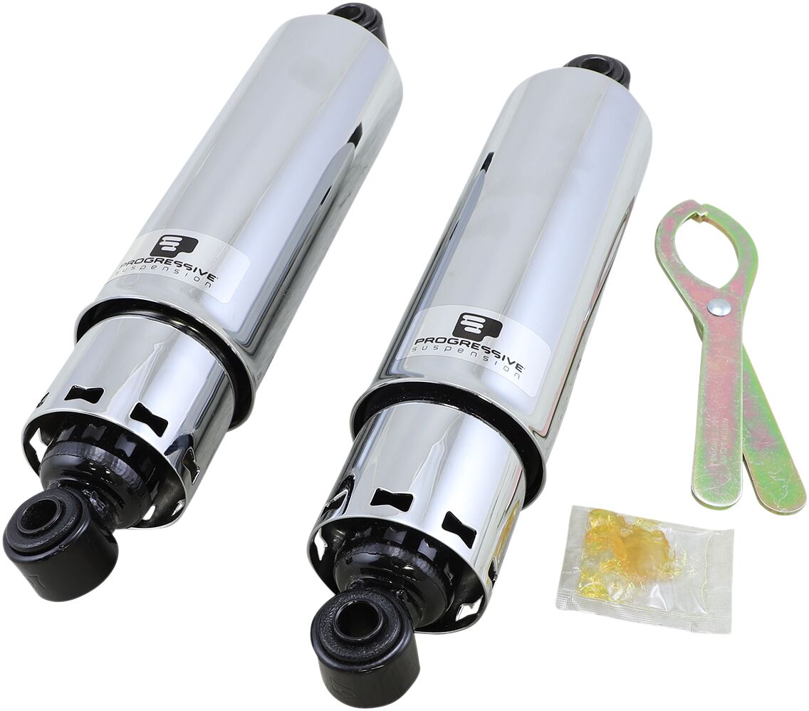 Progressive Suspension 412 seeria American-Tuned gaasamortisaatorid kattega, kroom, 12"