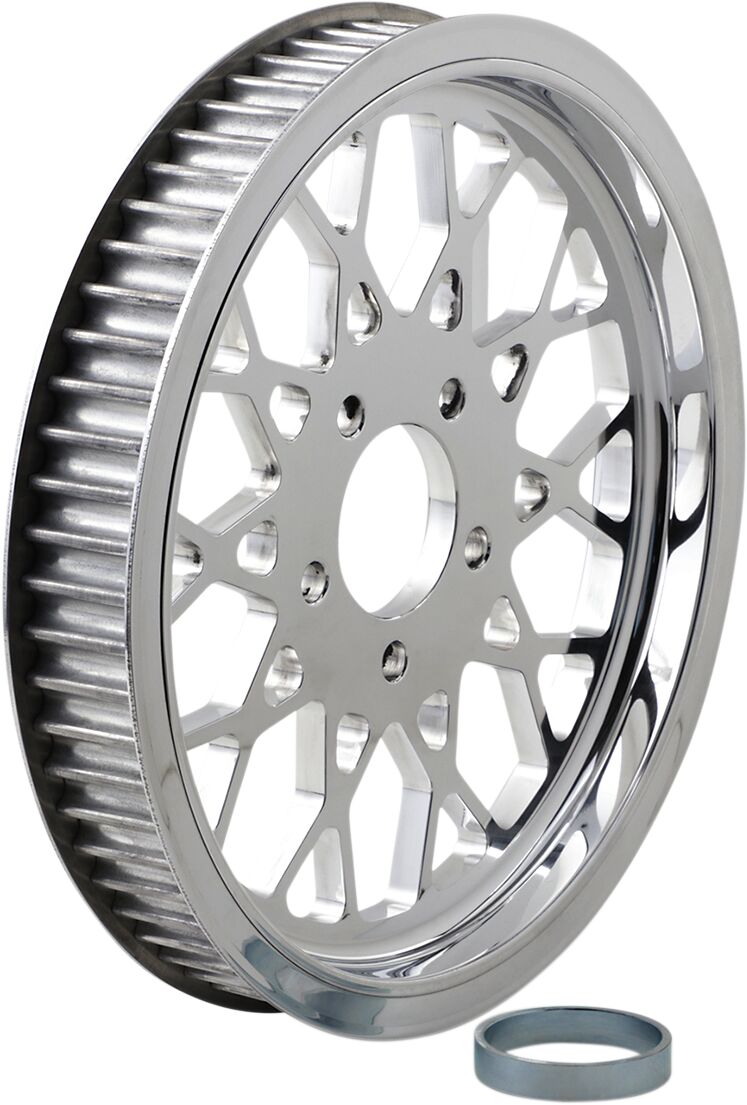REAR BELT PULLEY 65 TOOTH 1-1/2'' MESH POLISHED