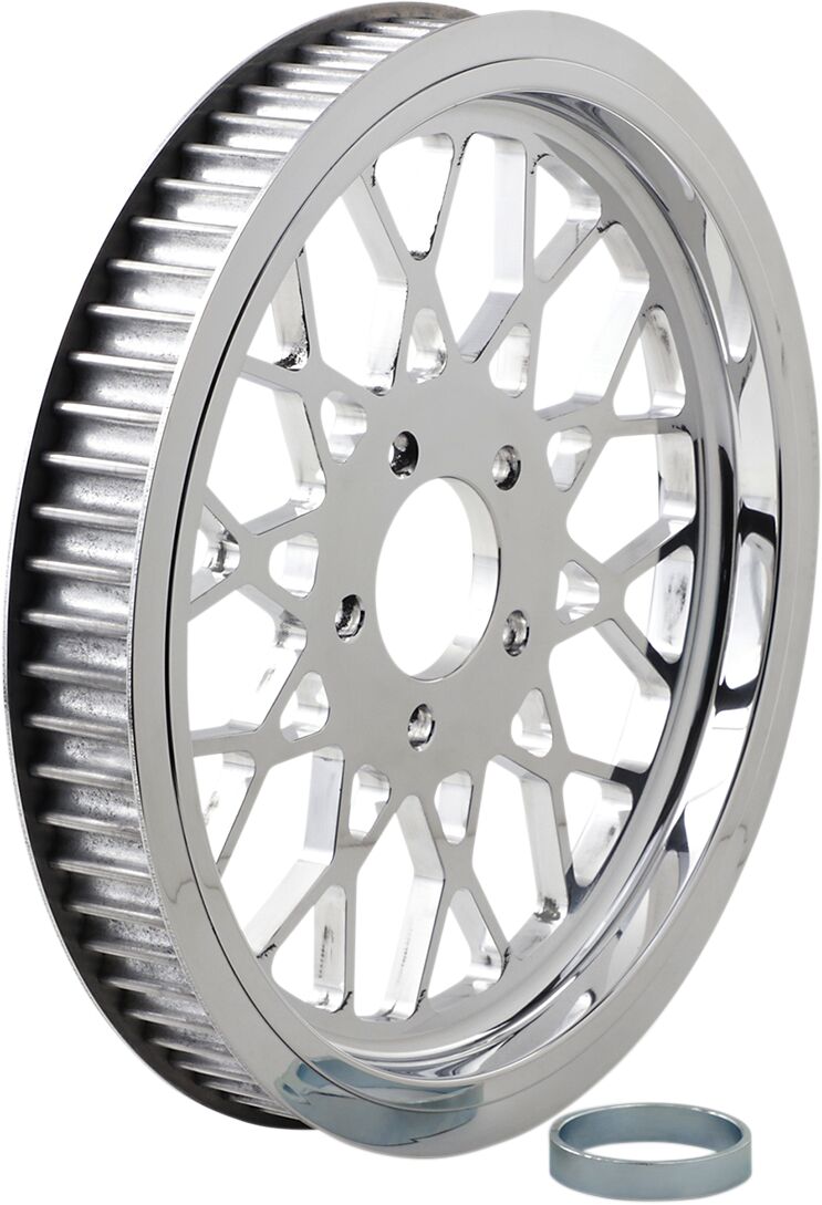 REAR BELT PULLEY 70 TOOTH 1-1/2'' MESH POLISHED