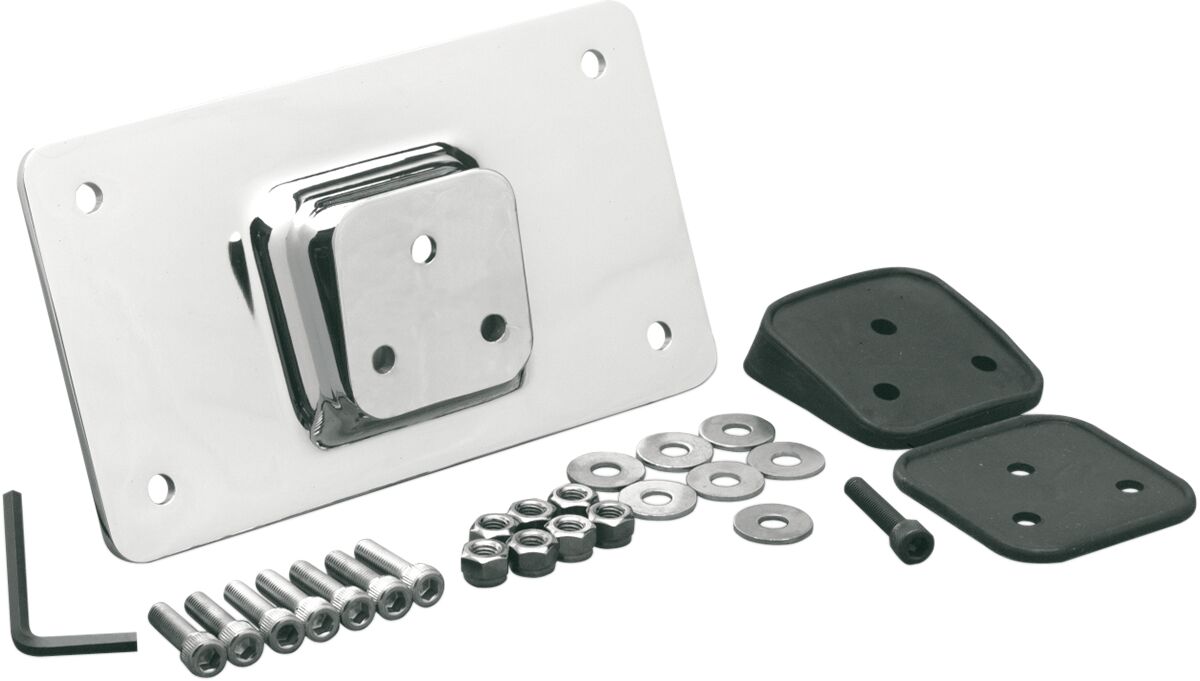 LICENSE PLATE MOUNT W/ ANGLED RUBBER GASKET