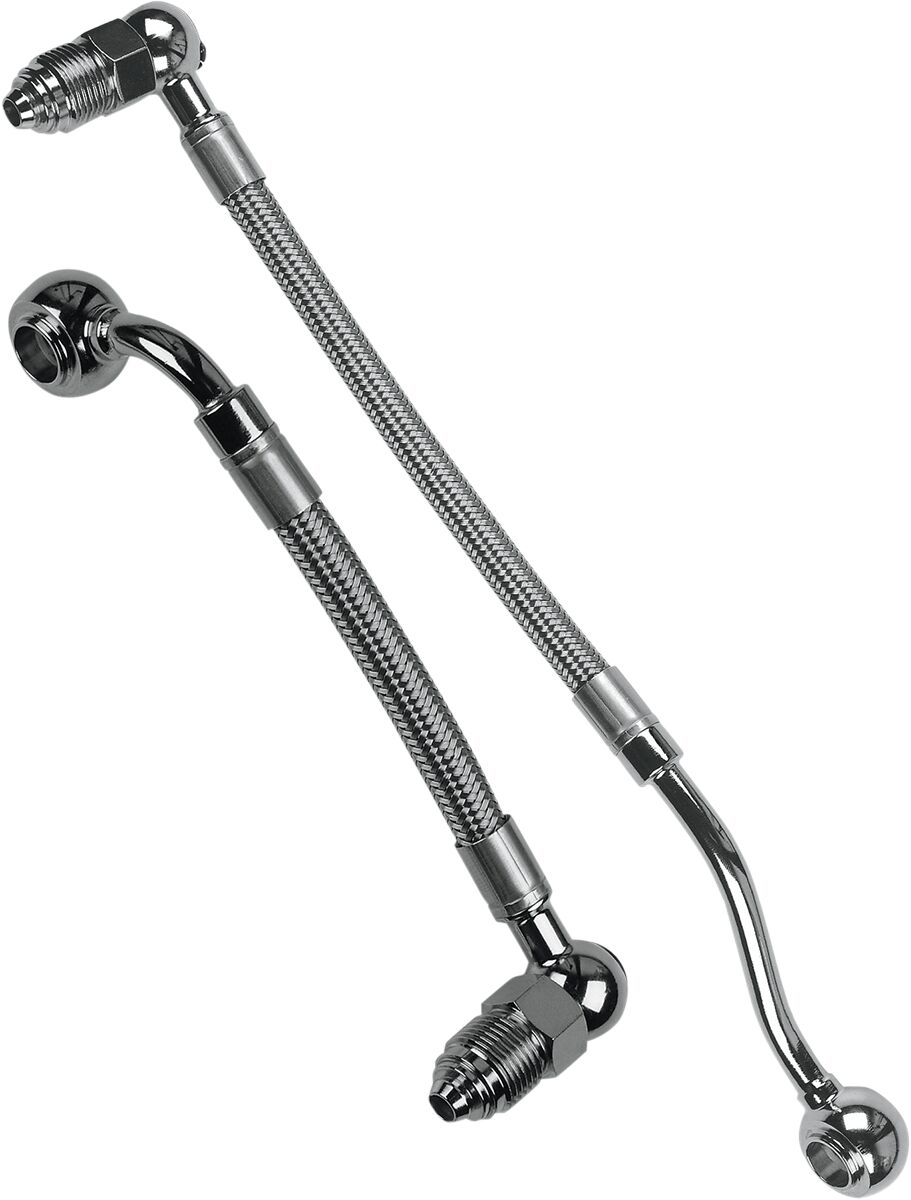 Kütusesissepritse voolikukomplekt, roostevaba teras, kroom, Harley