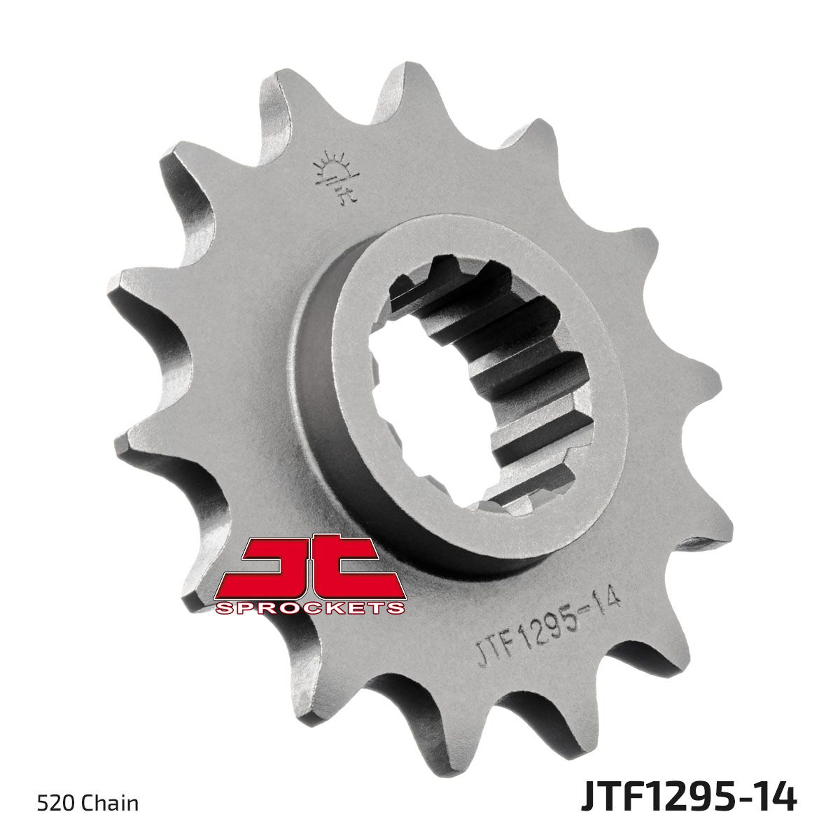 JTF1295.14 esimene vahetuskettiratas, 14 hammast, samm 520, naturaalne teras