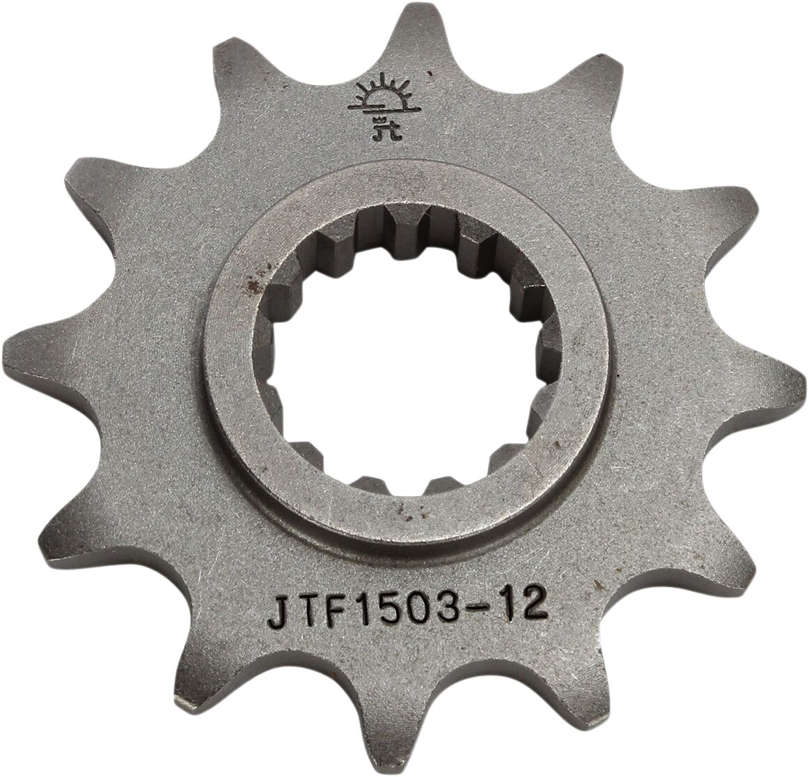 JTF1503.12 esimene vahetuskettiratas, 12 hammast, samm 520, naturaalne teras