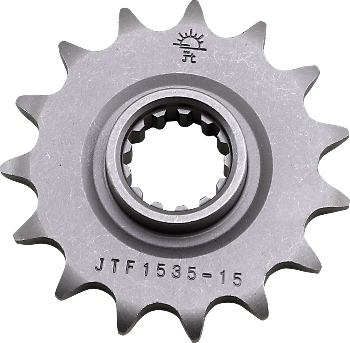JTF1535.15 esimene vahetuskettiratas, 15 hammast, samm 525, naturaalne teras