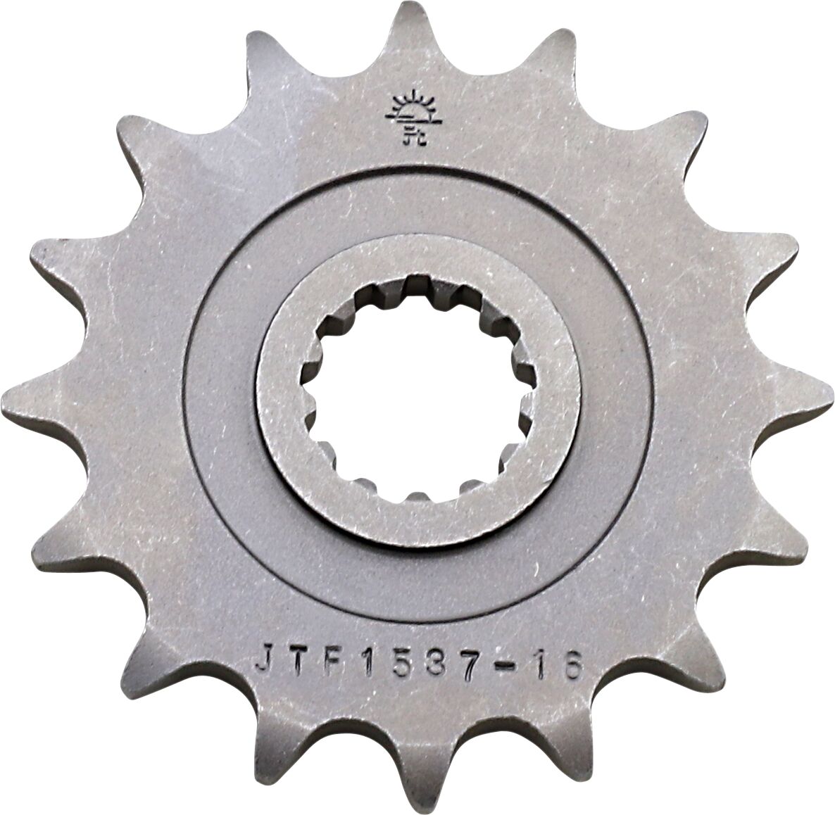 JTF1537.16 esimene vahetuskettiratas, 16 hammast, samm 525, naturaalne teras