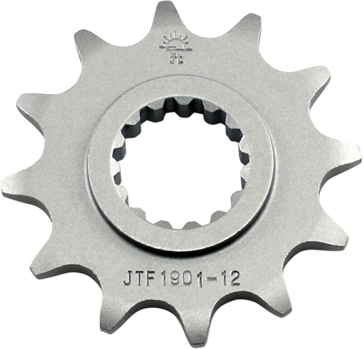 JTF1901.12 esimene vahetuskettiratas, 12 hammast, samm 520, naturaalne teras
