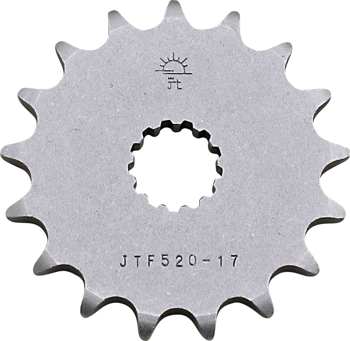 JTF520.17 esimene vahetuskettiratas, 17 hammast, samm 525, naturaalne teras
