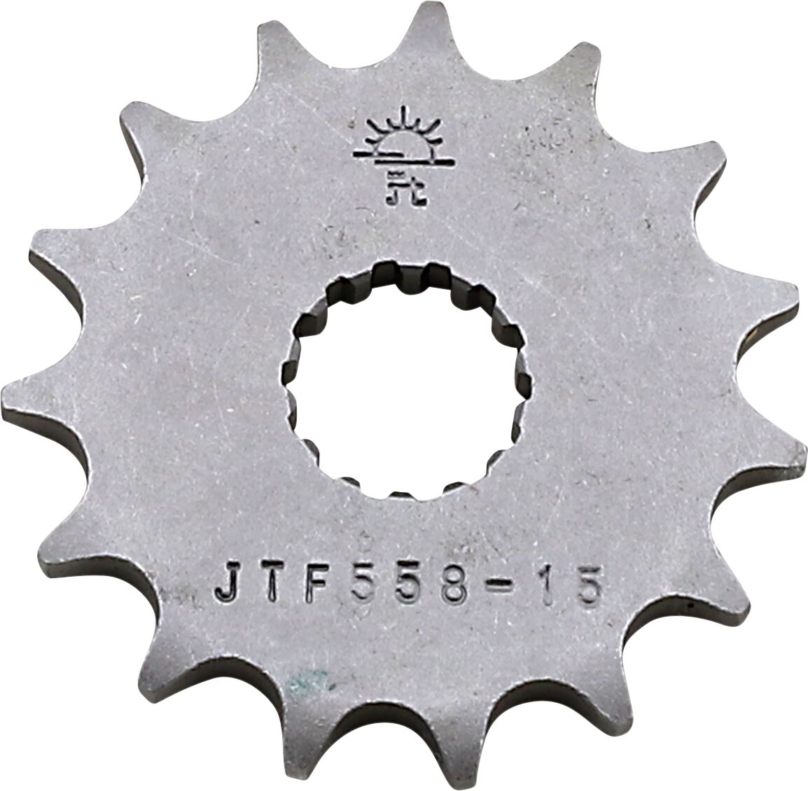 JTF558.15 esimene vahetuskettiratas, 15 hammast, samm 428, naturaalne teras