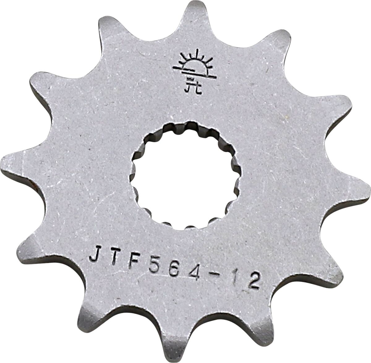 JTF564.12 esimene vahetuskettiratas, 12 hammast, samm 520, naturaalne teras