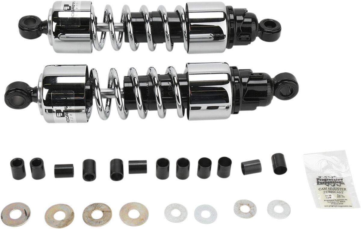 Progressive Suspension 412 seeria topeltamortisaatori koost, kroom, 12.5"