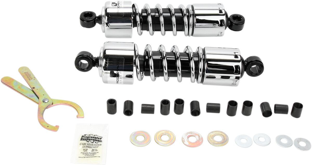 Progressive Suspension 412 seeria topeltamortisaatori koost, kroom, 11"