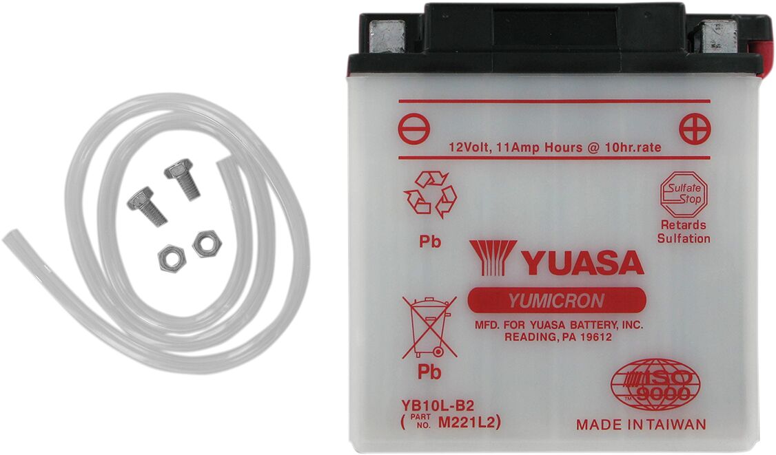 Aku Yumicron 12V, 134,62 mm x 89 mm x 145 mm, tavaline pliihappe asendus, läbipaistev
