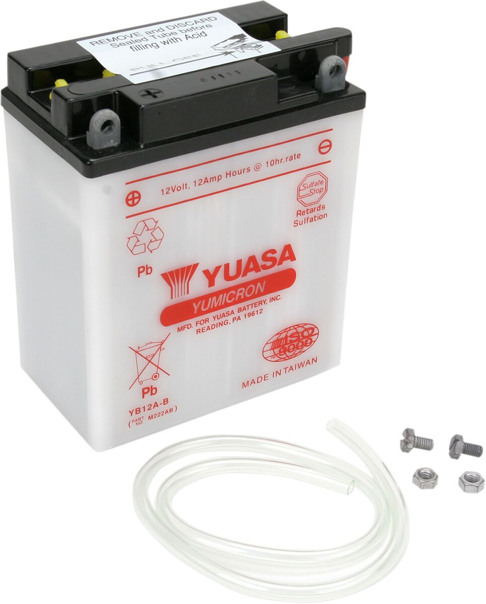 Aku Yumicron 12V, 134,62 mm x 78,74 mm x 160,02 mm, tavaline pliihappe asendus, läbipaistev