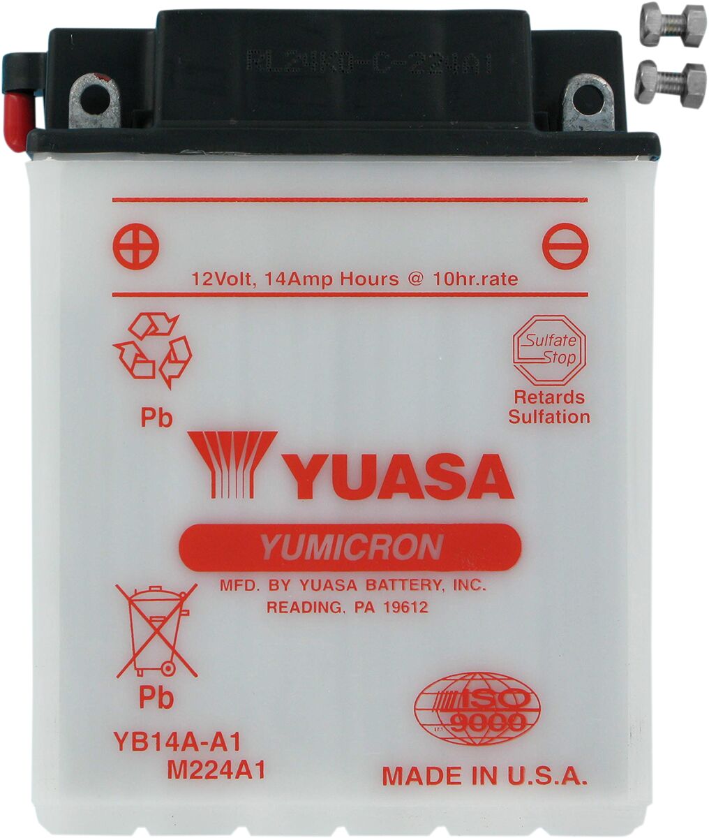Aku Yumicron 12V, 134,62 mm x 89 mm x 175 mm, tavaline pliihappe asendus, läbipaistev