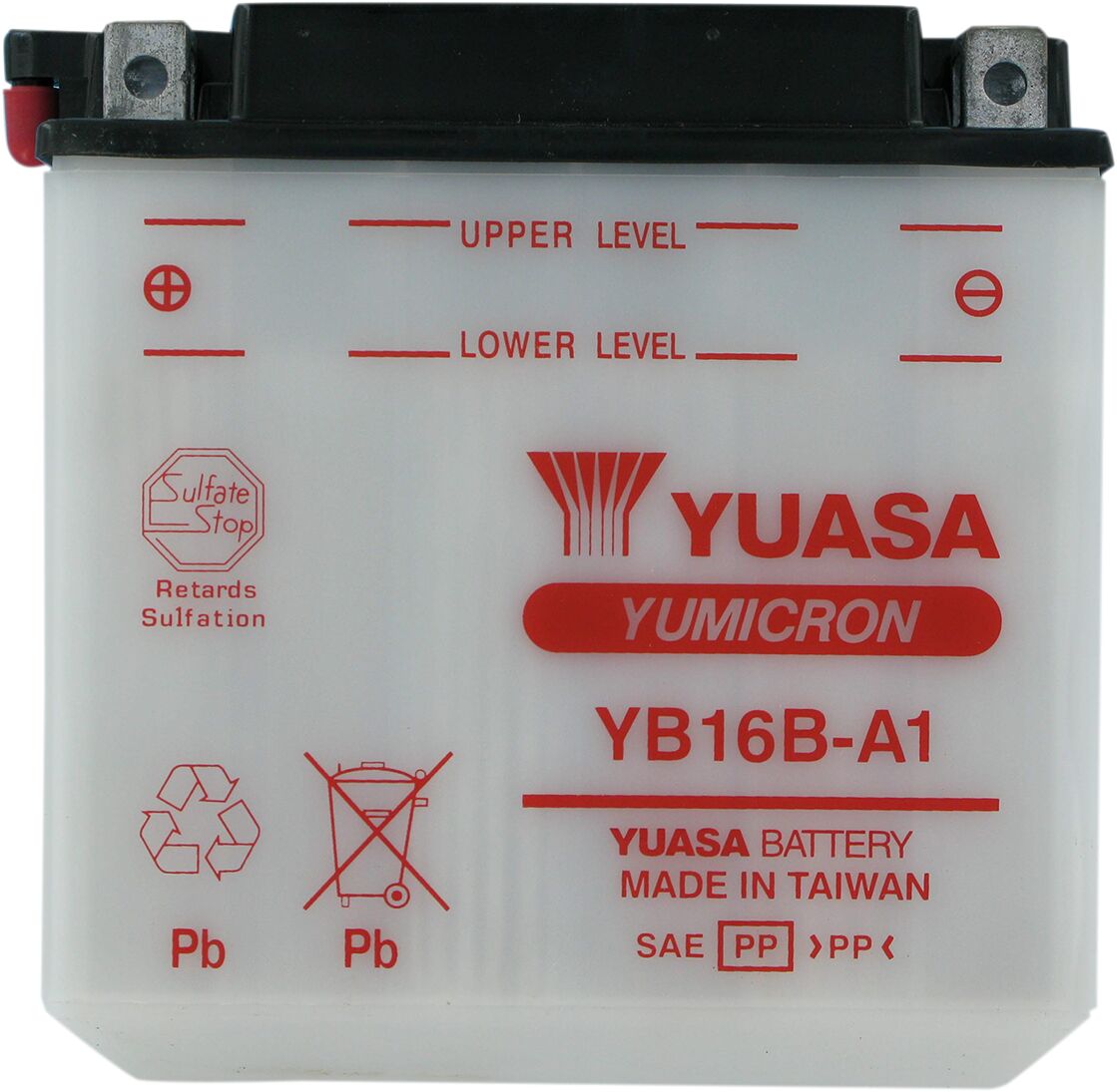 Aku Yumicron 12V, 160 mm x 90 mm x 161 mm, tavaline pliihappe asendus, läbipaistev