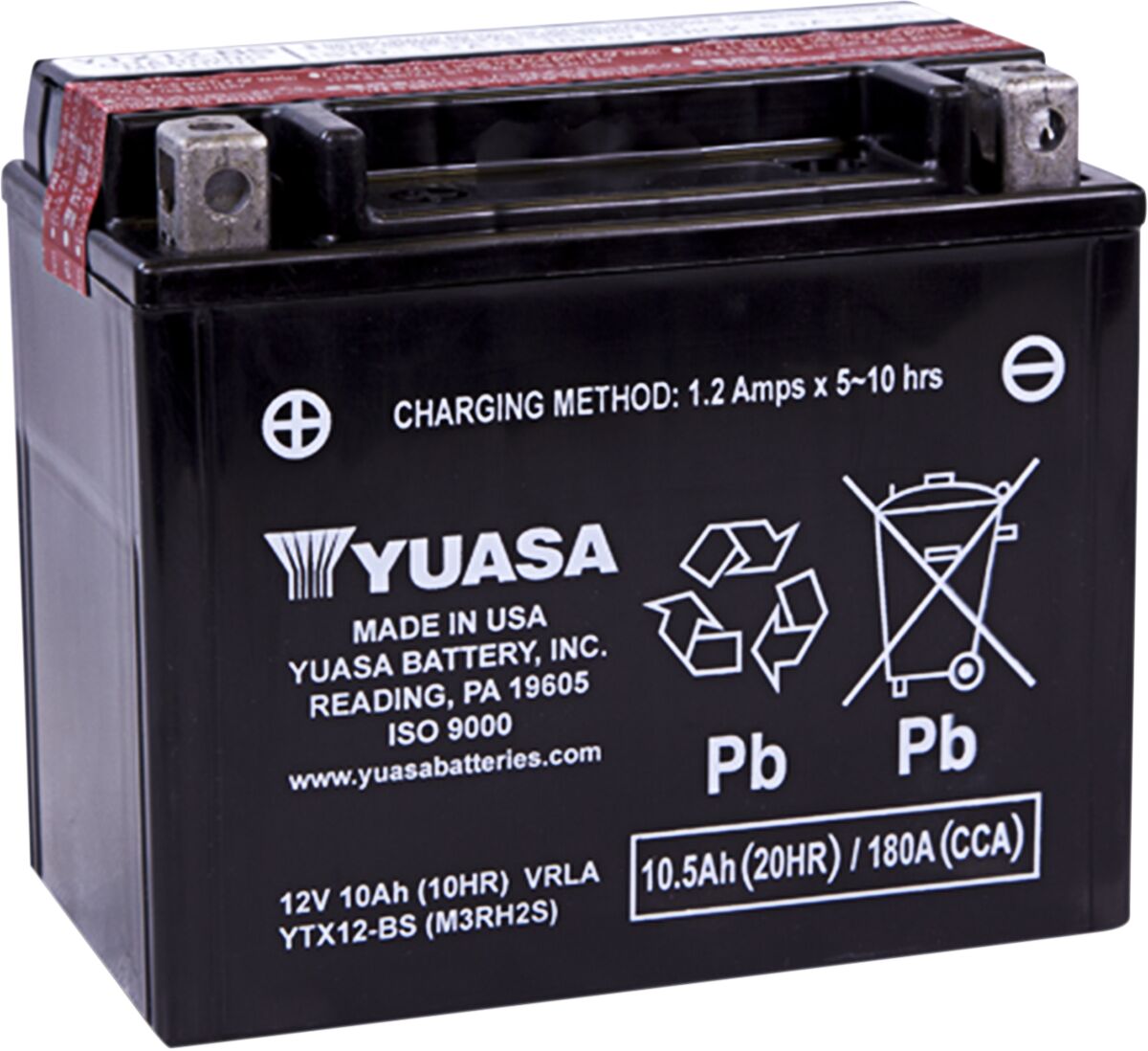 Aku YTX® 12V, 150 mm x 86 mm x 129,54 mm, pliihape, hooldusvaba, asendus, must