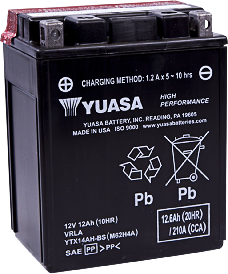 Aku YTX® 12V, 134 mm x 89 mm x 166 mm, pliihape, hooldusvaba, asendus, must