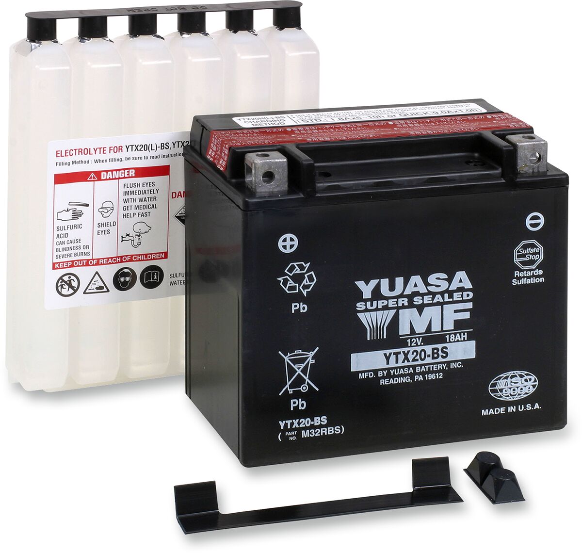 Aku YTX® 12V, 172,72 mm x 86 mm x 155 mm, pliihape, hooldusvaba, asendus, must