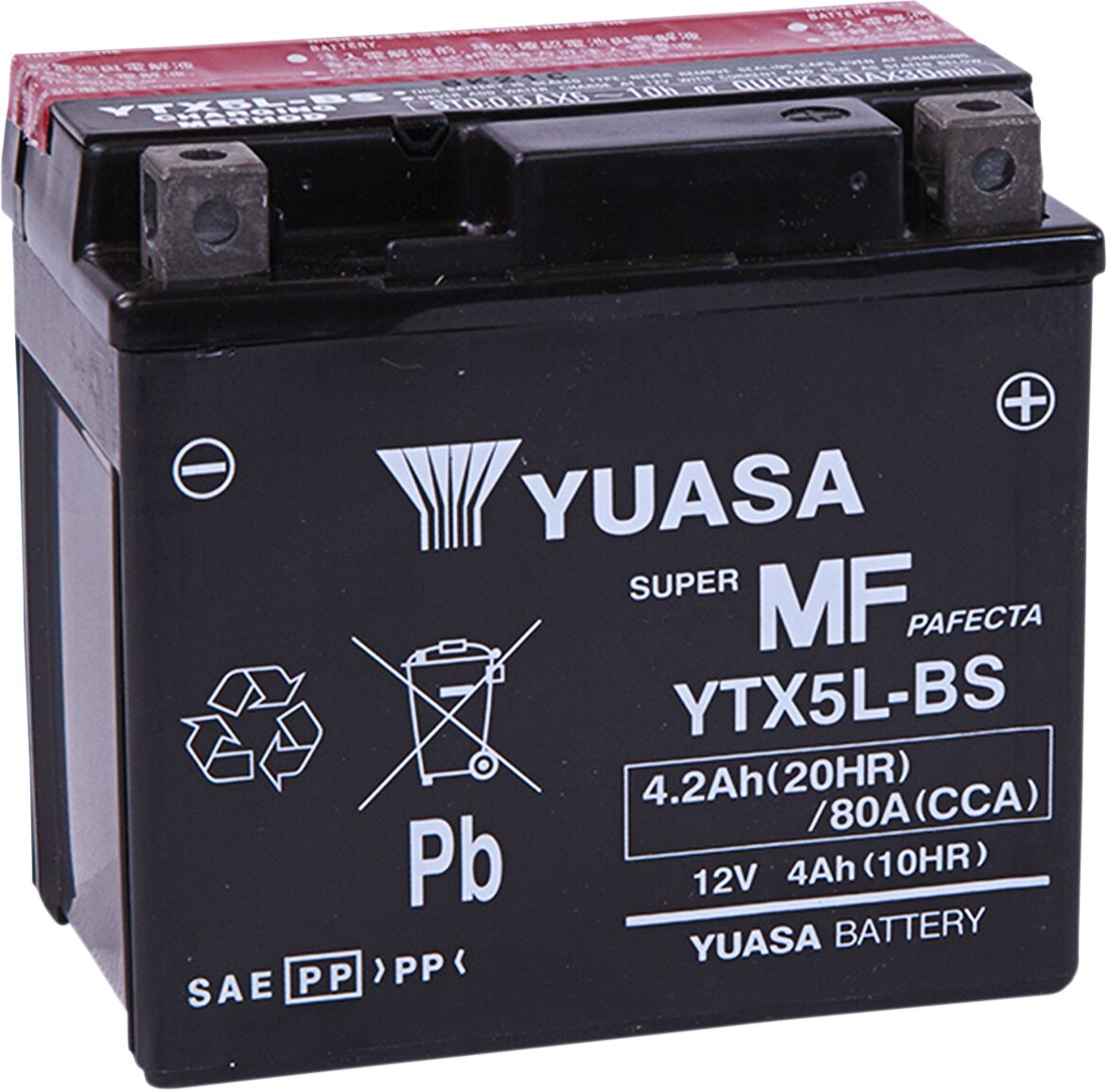 Aku YTX® 12V, 114 mm x 71,12 mm x 104,14 mm, pliihape, hooldusvaba, asendus, must