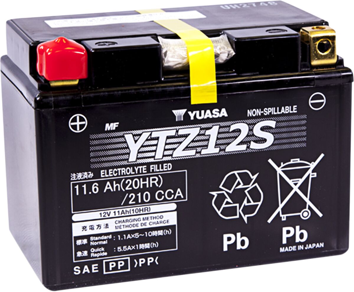 Aku YTZ® 12V, 150 mm x 87 mm x 110 mm, pliihape, hooldusvaba, asendus, must