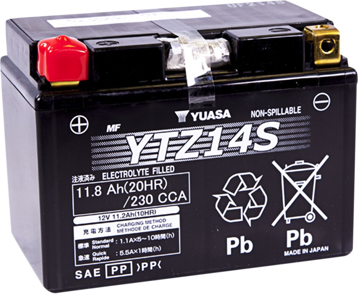 Aku YTZ® 12V, 150 mm x 87 mm x 110 mm, pliihape, hooldusvaba, asendus, must